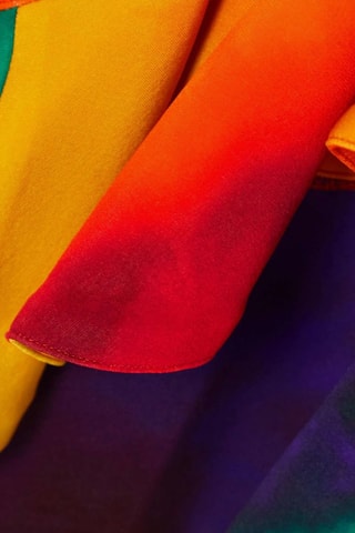 Abito corto senza maniche. - Rosso e giallo - Rabanne