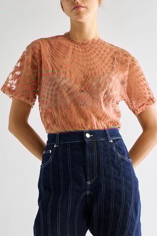 T-shirt - Beige - Mugler