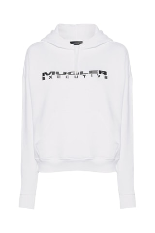Felpa con cappuccio - Bianco - Mugler