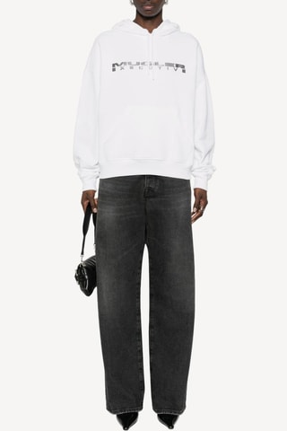 Felpa con cappuccio - Bianco - Mugler