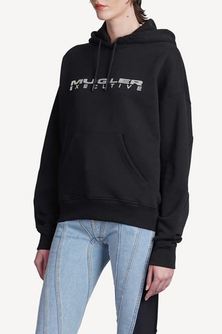 Felpa con cappuccio - Nero - Mugler