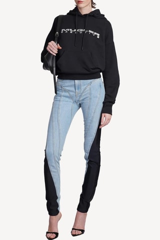 Felpa con cappuccio - Nero - Mugler