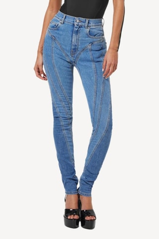 Jeans a vita alta - Blu - Mugler