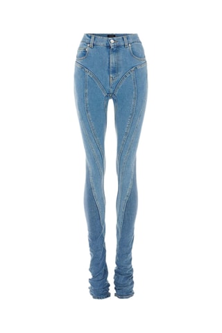 Jeans a vita alta - Blu - Mugler