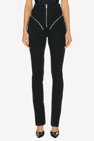 Pantaloni a vita alta - Nero - Mugler