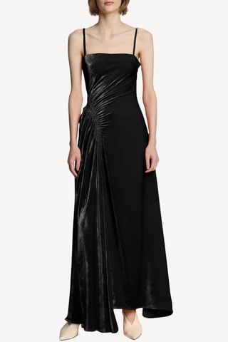 Abito lungo senza maniche - Nero - Proenza