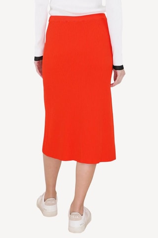 Gonna midi taglio dritto - Rosso - Proenza