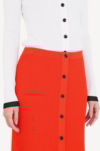 Gonna midi taglio dritto - Rosso - Proenza