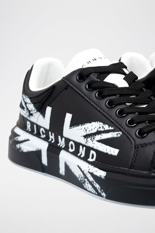 Sneakers de couro - Preto e branco