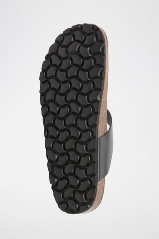 Sandálias em couro - Preto