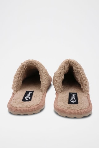 Chinelos de quarto em nobuck Matrix 
Rosa-velho