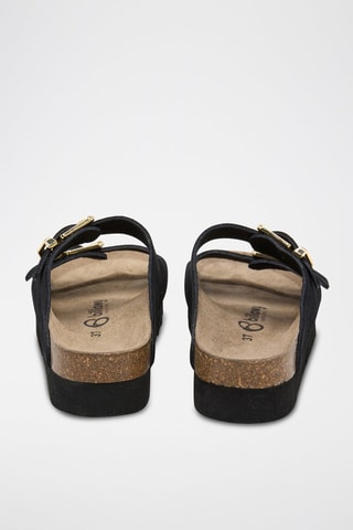 Mules em couro - Preto