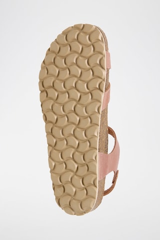 Sandálias em couro - Rosa