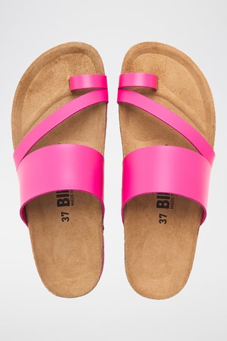 Sandálias em couro - Mostarda