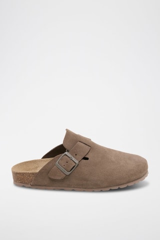 Socas em nobuck Zueco - Castanho