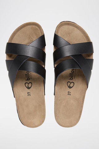 Mules em couro - Preto