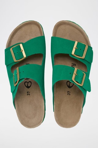 Mules em couro - Verde