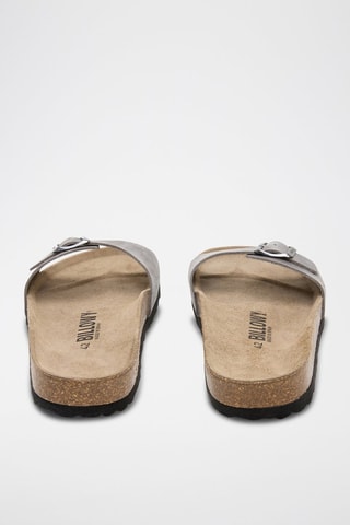 Mules em couro - Cinzento