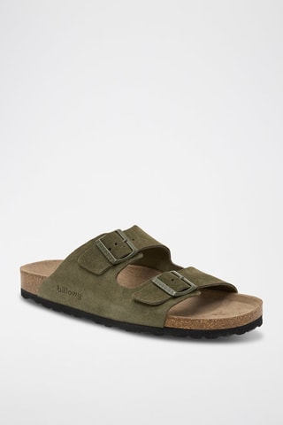 Mules em couro - Verde