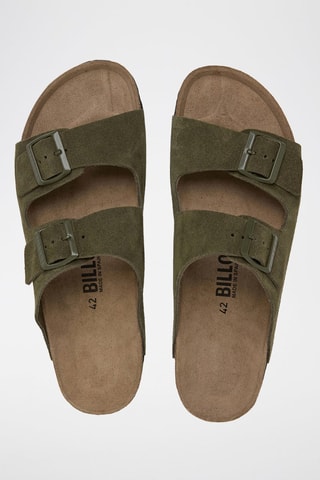 Mules em couro - Verde