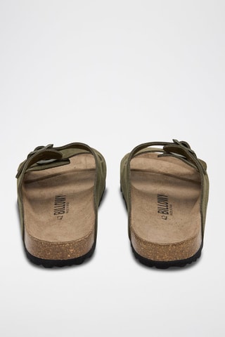 Mules em couro - Verde