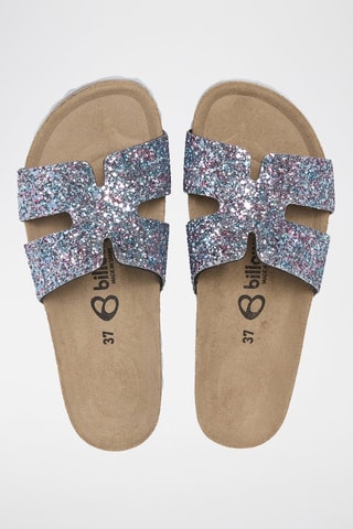 Mules - Bleu et rose