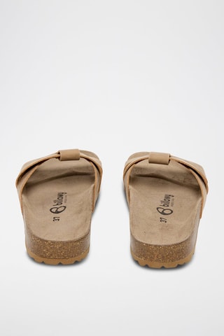 Mules en cuir - Beige