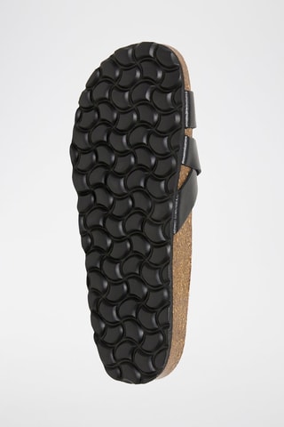 Mules en cuir - Noir