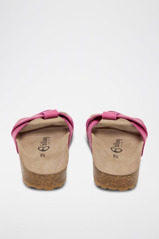 Mules en cuir - Rose