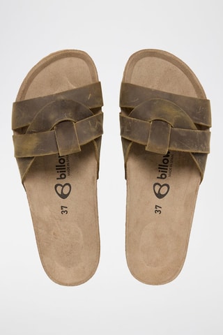 Mules en cuir - Marron