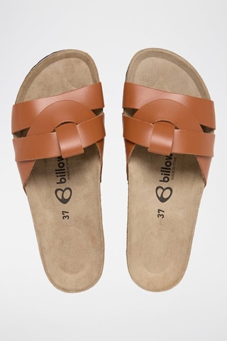 Mules en cuir - Marron