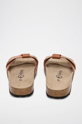 Mules en cuir - Marron