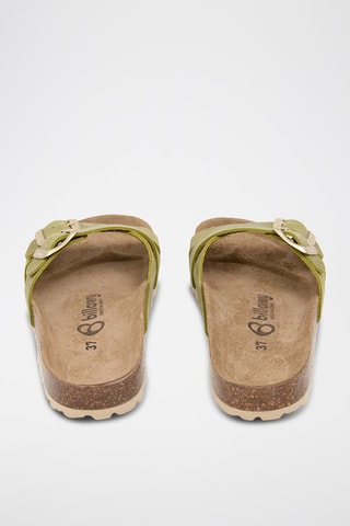 Mules em couro - Verde