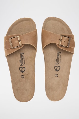 Mules en cuir - Camel