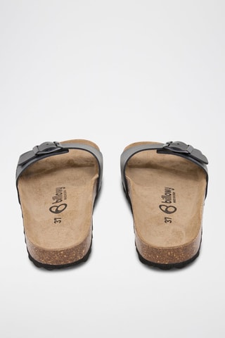 Mules en cuir - Noir