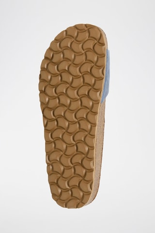 Mules en cuir - Bleu