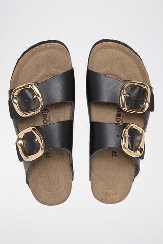 Mules em couro - Preto