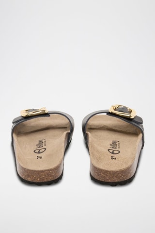 Mules en cuir - Noir