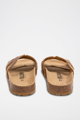 Mules en nubuck - Marron