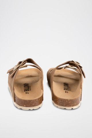 Mules de nobuck Castanho-claro