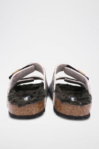 Mules Preto e rosa mesclado