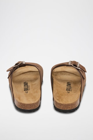 Mules em nobuck - Castanho