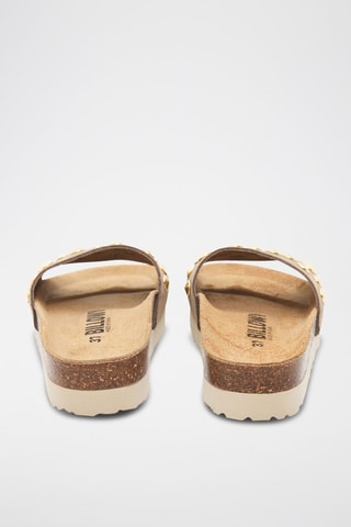 Mules en nubuck - Marron clair