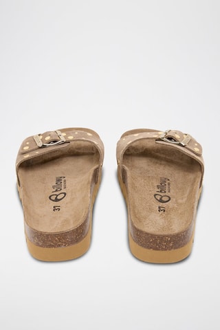 Mules en nubuck - Marron foncé