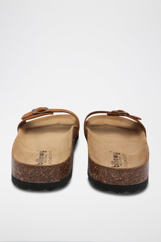 Mules de nobuck Rosso 
Camel