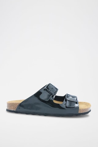 Mules envernizados Rosso Preto