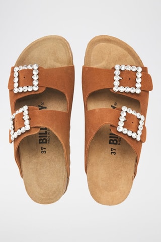 Mules em nobuck - Camel