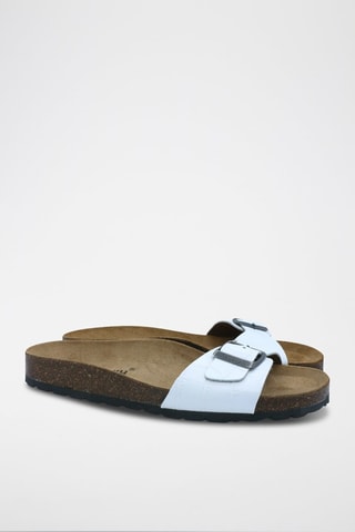 Mules em couro Rosso Branco