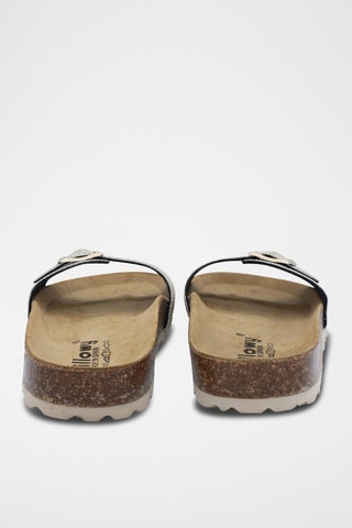 Mules Rosso Prateado