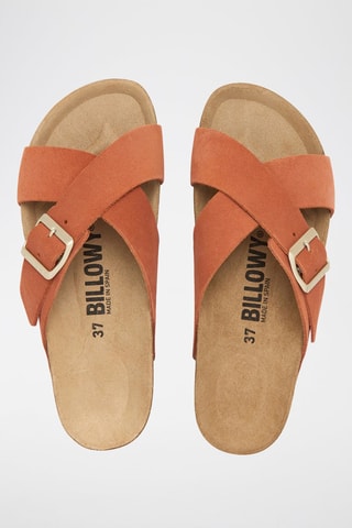 Mules em nobuck - Laranja